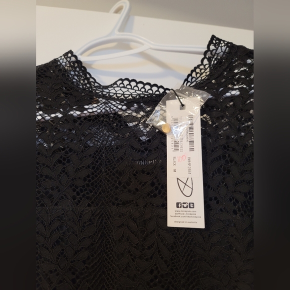 Mini Black Lace Minkpink Dress - Picture 2 of 4